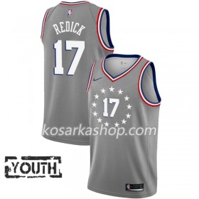 Dres Philadelphia 76ers J.J. Redick 17 Nike 2018-19 City Edition Siva Swingman - Dječji